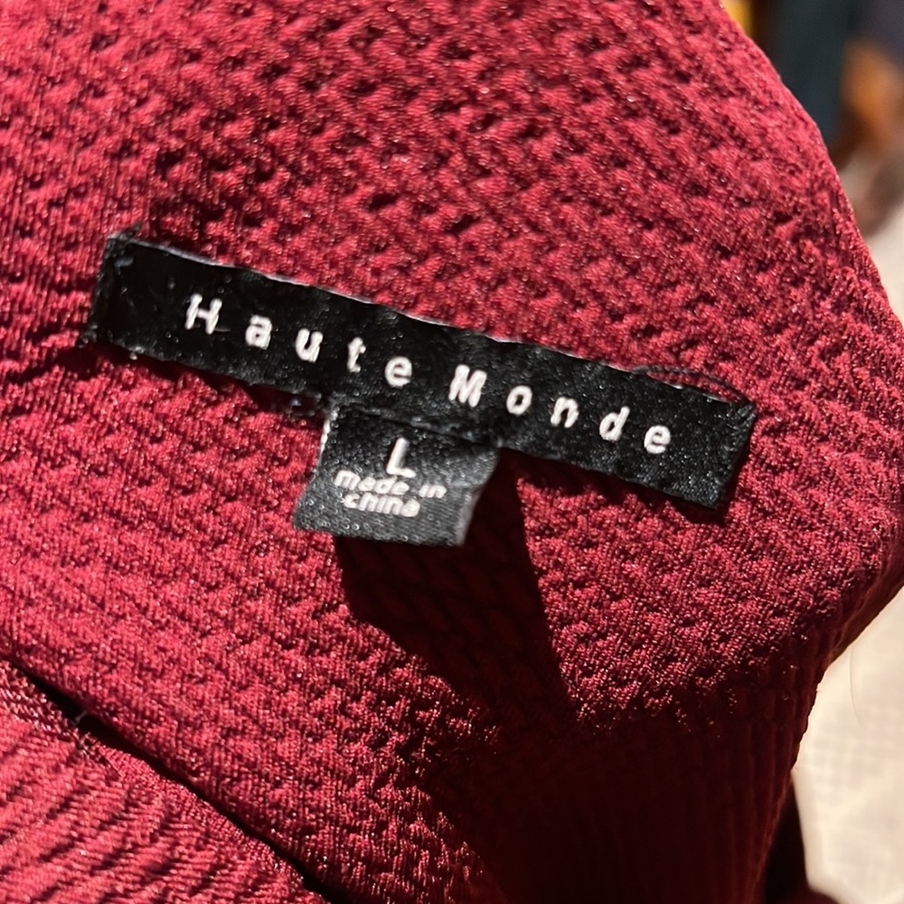 Burgundy floral dress - Picture 4 of 4